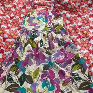 Girls Gap Floral Sundress in Purple, Teal & Green size 14/16